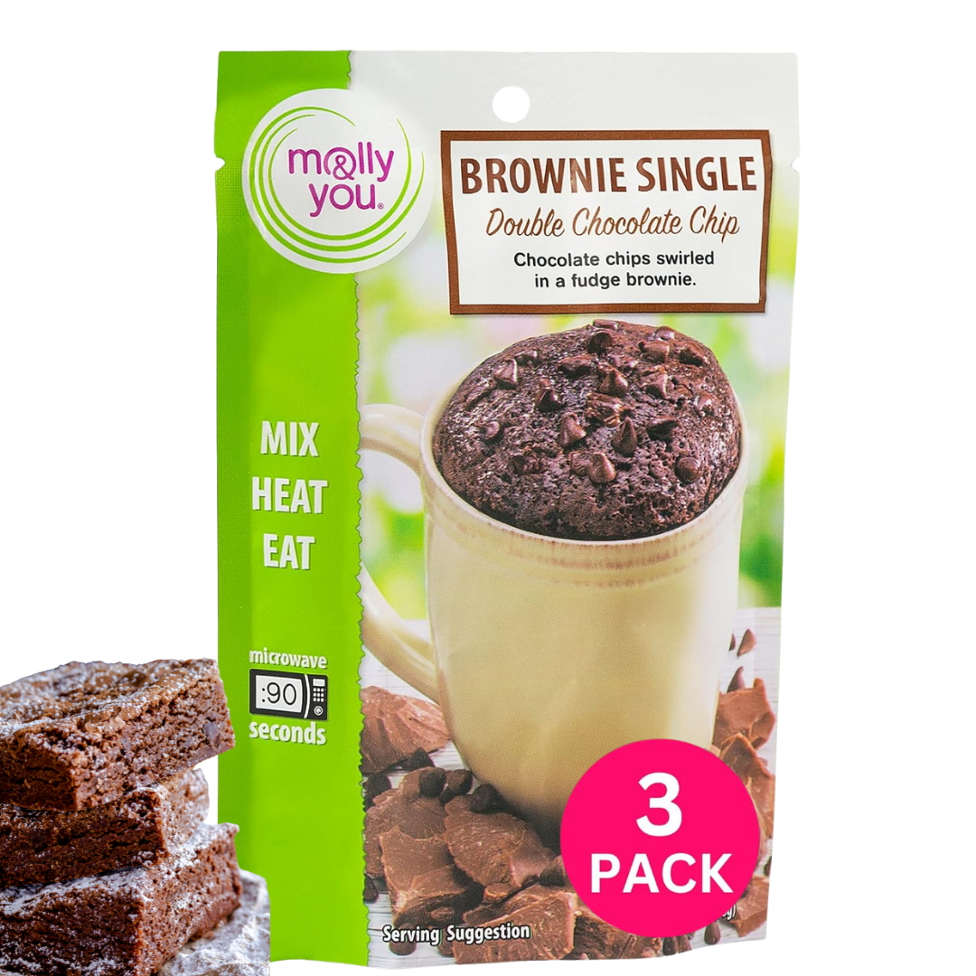 Double Chocolate Chip Microwave Chocolate Single 3-Pack