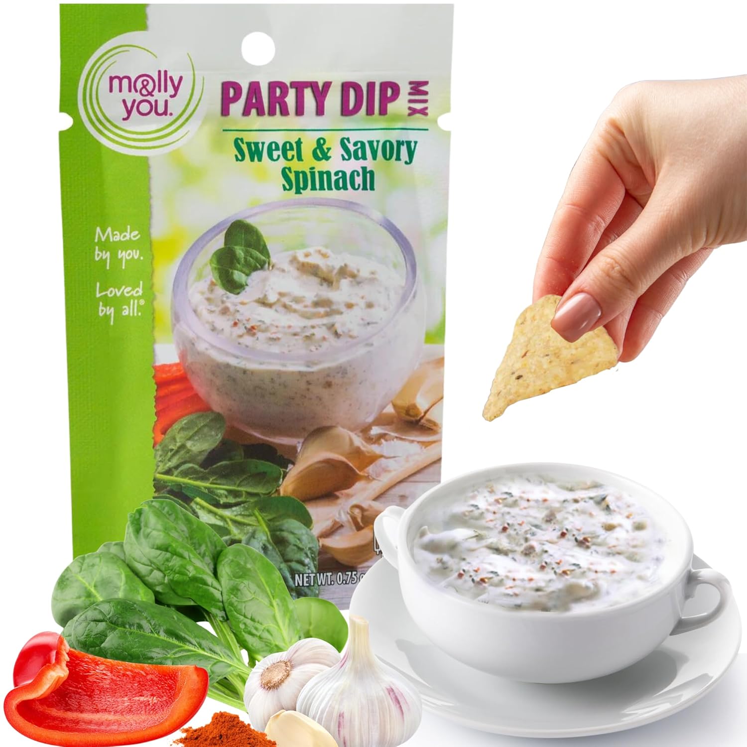 Sweet & Savory Spinach Party Dip Mix 3-Pack