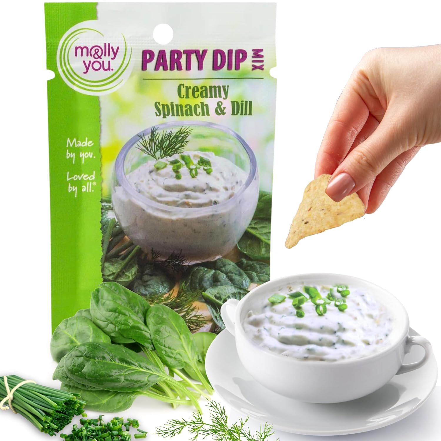 Creamy Spinach & Dill Party Dip Mix 3-Pack