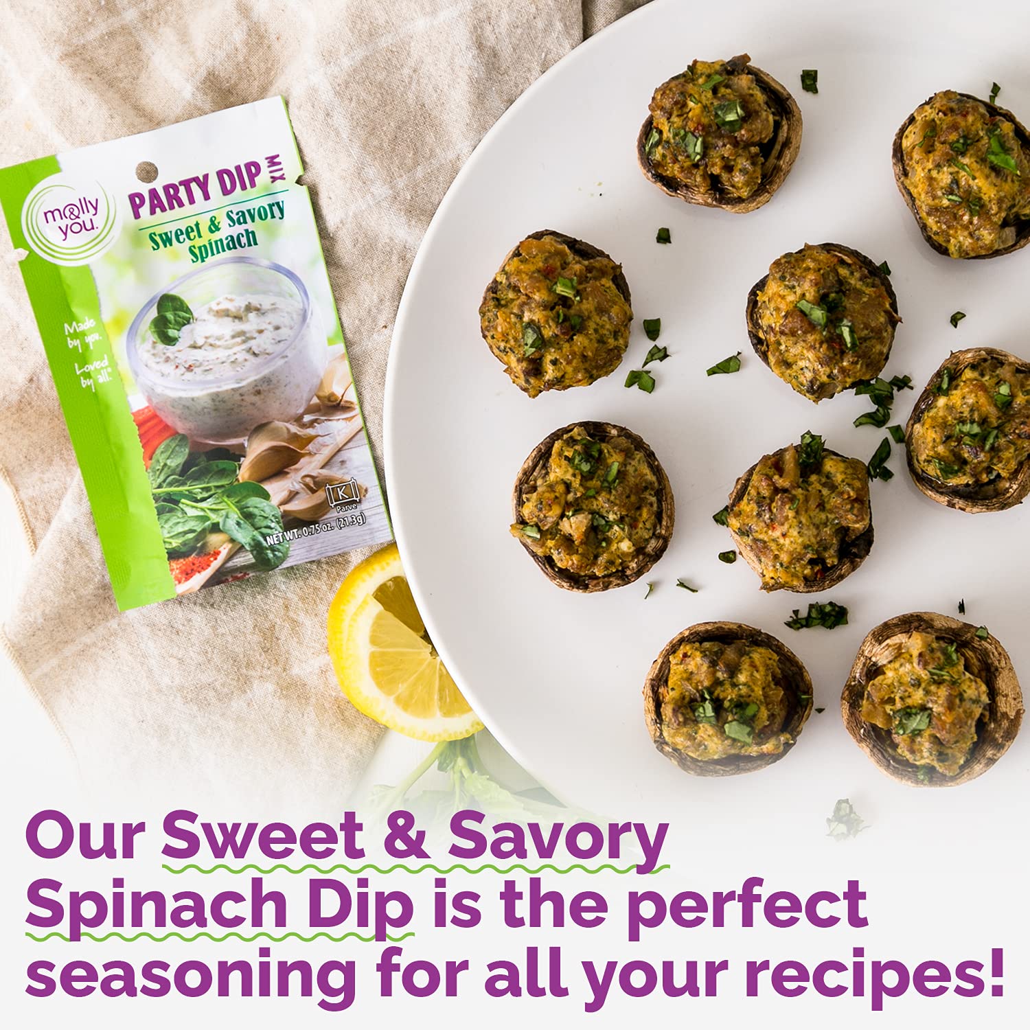 Sweet & Savory Spinach Party Dip Mix 3-Pack