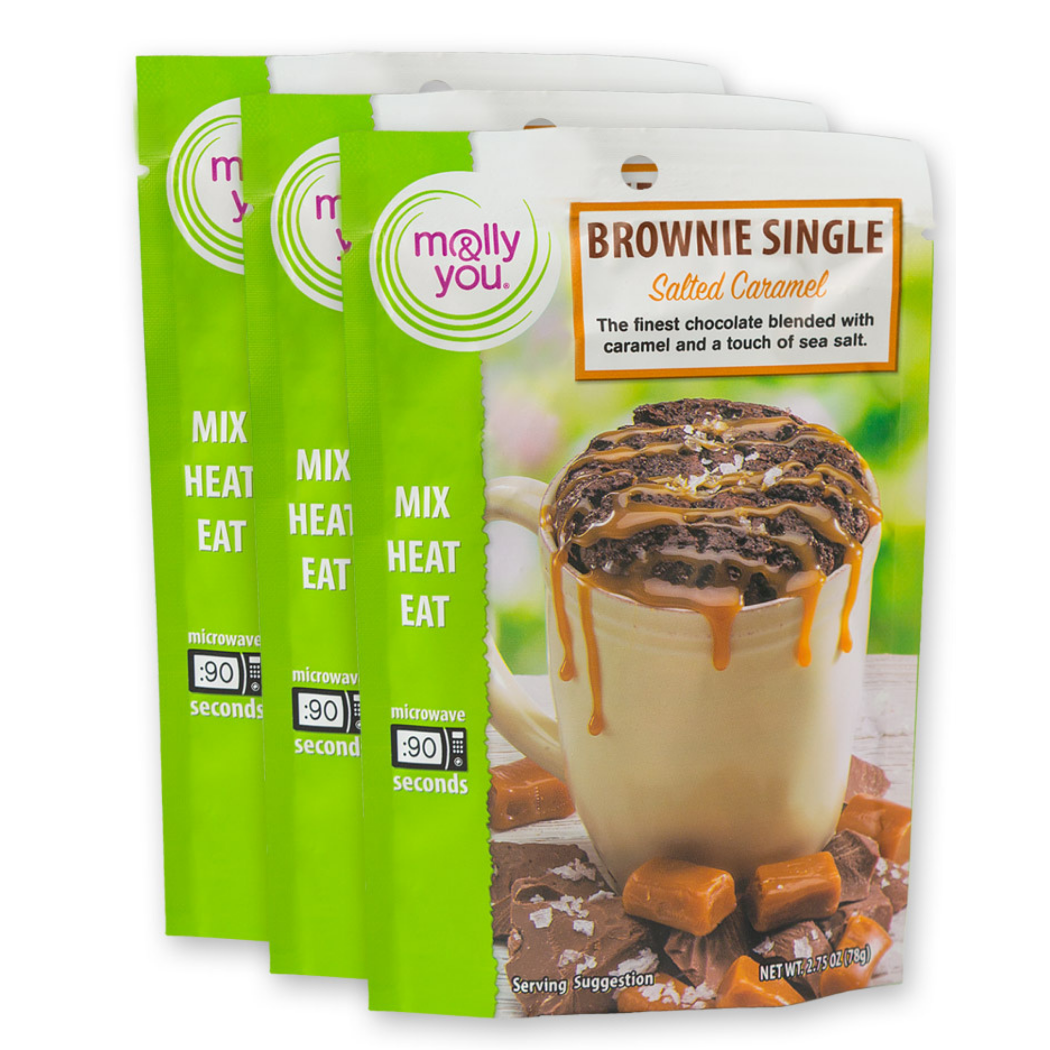 Salted Caramel Brownie Single Mug Cake